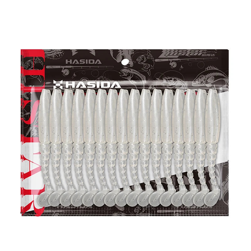 HISTAR T-Tail Soft Plastic Paddle Tail Shads | High Elasticity Silicone Fishing Lures