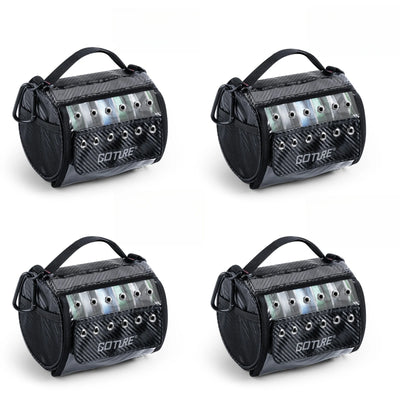 Goture Fishing Line Storage Bag | 3–6 Outlet Holes | Clear Window | Removable Divider | Line Spool Organizer