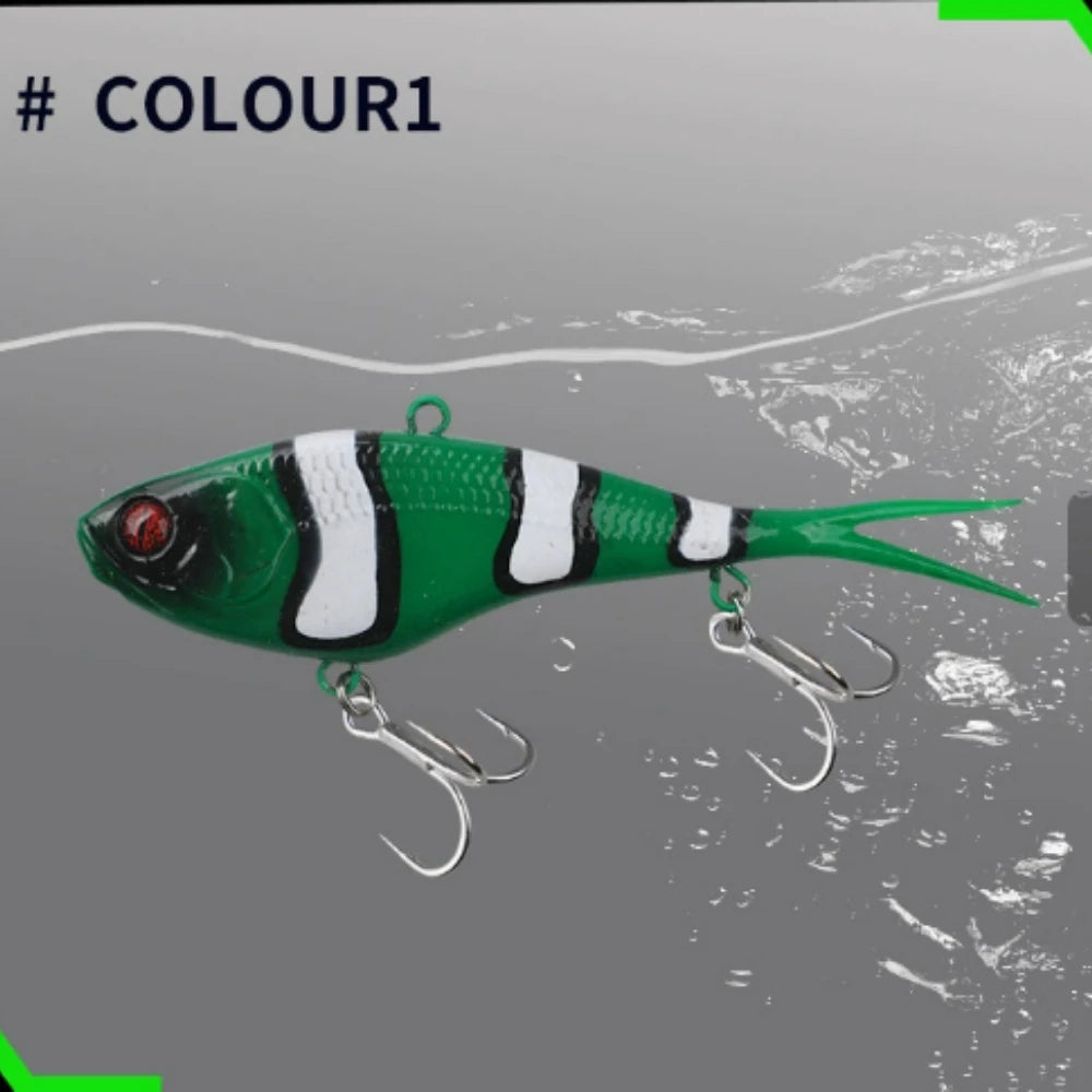 60g Paddle Tail VIB Soft Lure | 13cm Long Casting Leadhead Swimbait