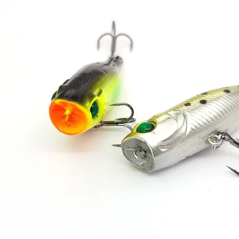 Mini Topwater Popper Lure | 4cm 3.5g Surface Fishing Lure with 3D Eyes