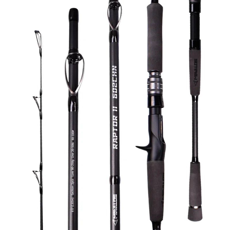 Mavllos Raptor II Carbon Tuna Rod | 1.8m | 80–250g | 20–50lb | Fast Action Spinning & Casting Rod