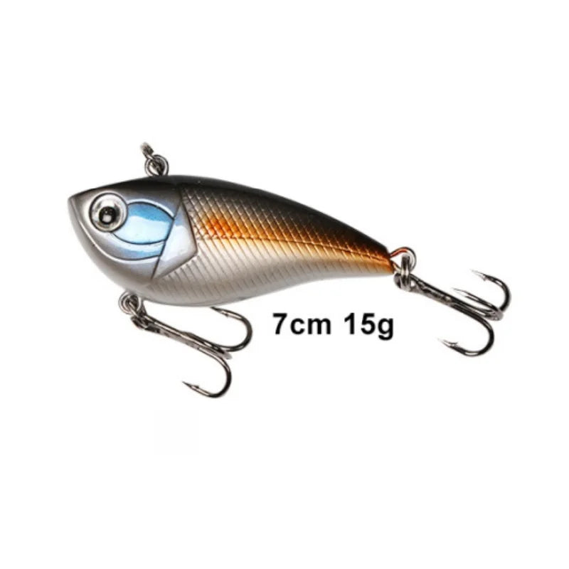 Wondersee 70mm VIB Lure | 15g Sinking Vibration Hardbody | Long Casting Blade Bait