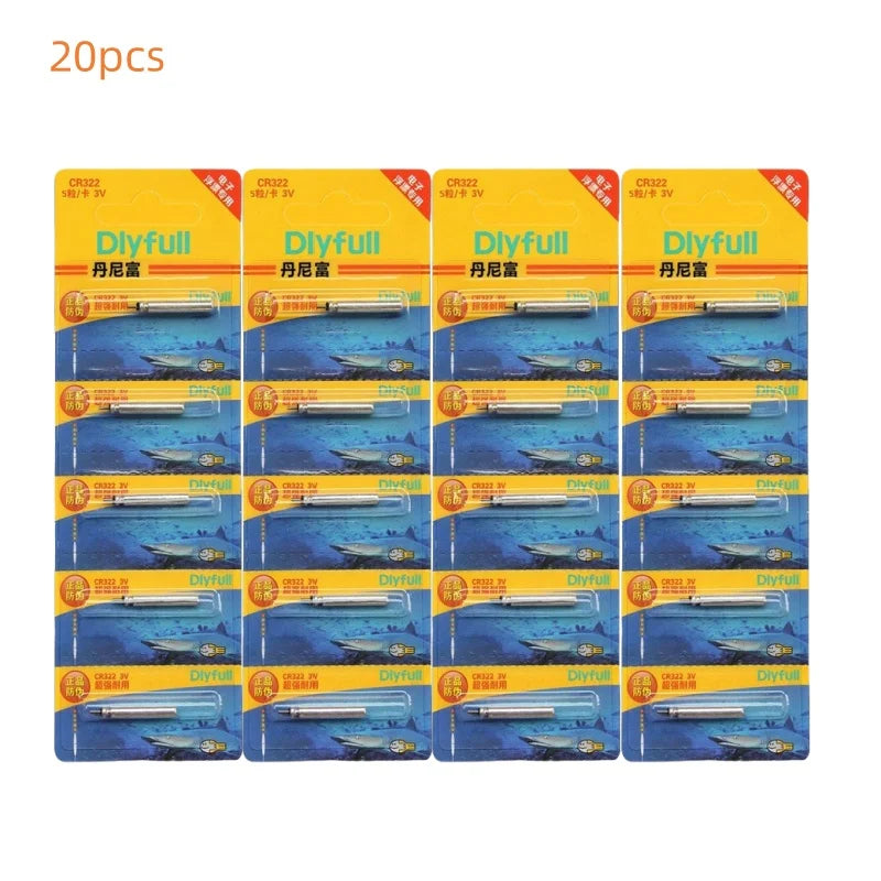 CR322 Luminous Batteries for Fishing Floats | 5–50pcs | Night Fishing Accessories