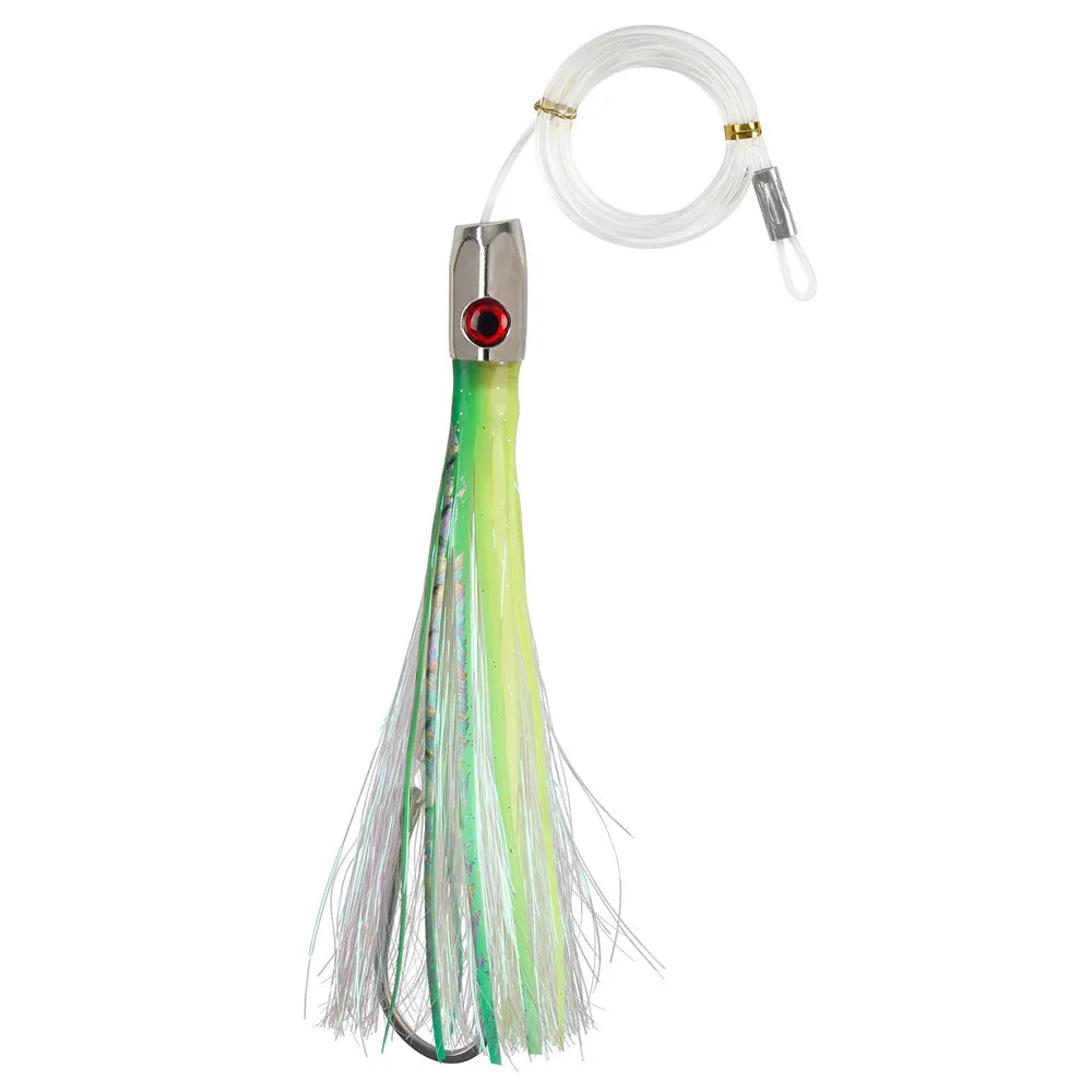 90g Skirted Trolling Jig Head Lure | Big Game Octopus Skirt | Offshore Marlin & Tuna Lure