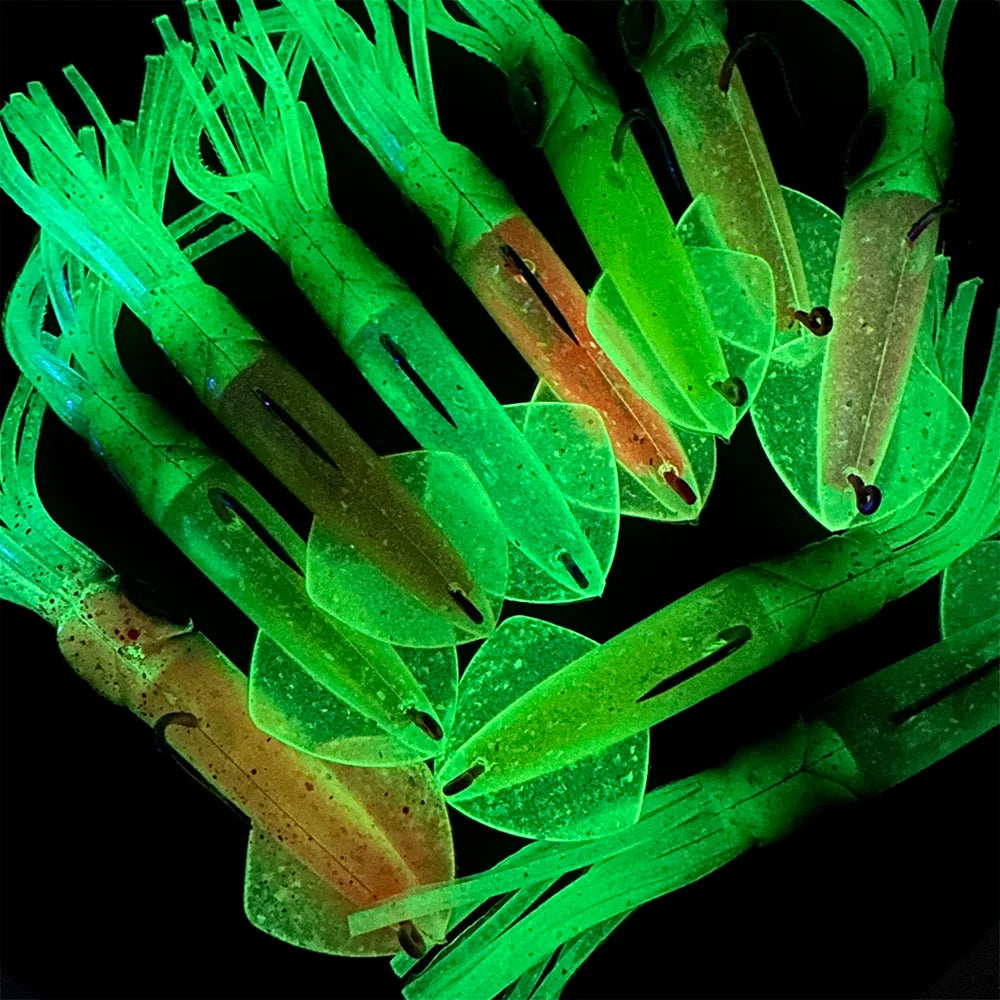 Proberos Luminous Squid Soft Jig | 35.5g / 47.2g | Heavy Lead Hook Swimbait