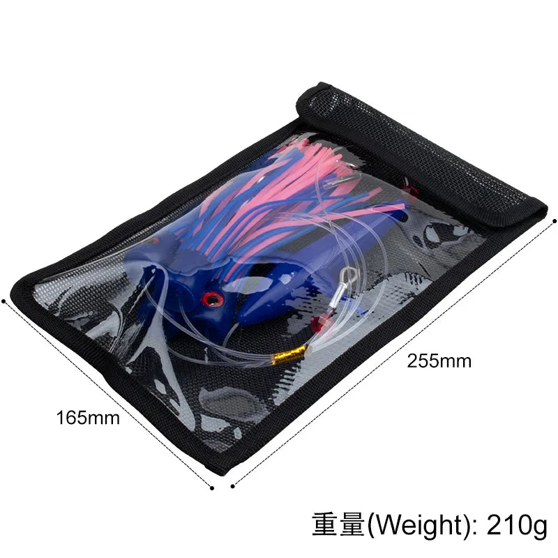 TEASER TR006-C Daisy Chain Bird Teaser | Feather Trolling Lure Set | Rigged Offshore Lure