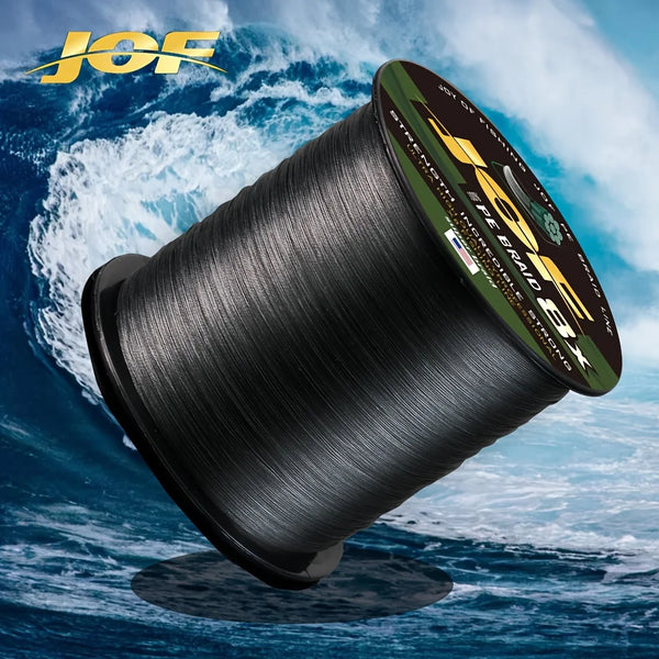 JOF 8X Braided Fishing Line – 500 m Super Strong 8-Strand PE Braid (10–100 lb, Low Stretch & High Sensitivity)
