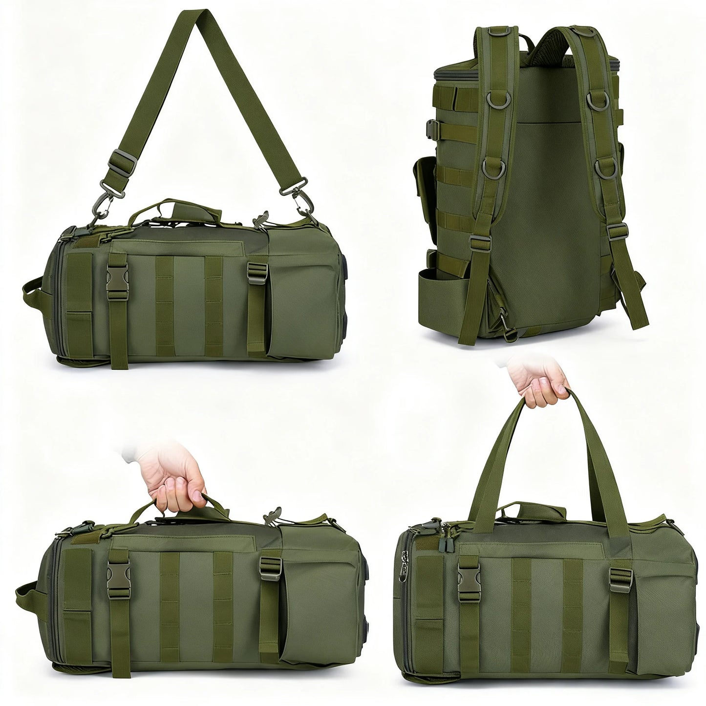 Fishing Backpack Tackle Bag | Waterproof Storage Pack with Rod Holders | Outdoor Gear Bag