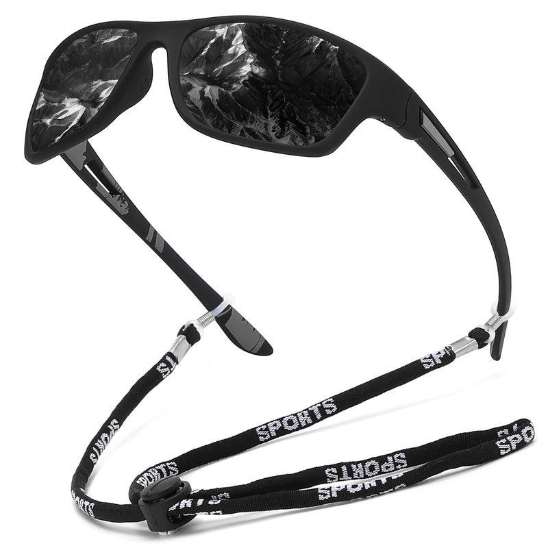 Fashion Polarized Sports Sunglasses with Chain | UV400 | Fishing & Outdoor Eyewear
