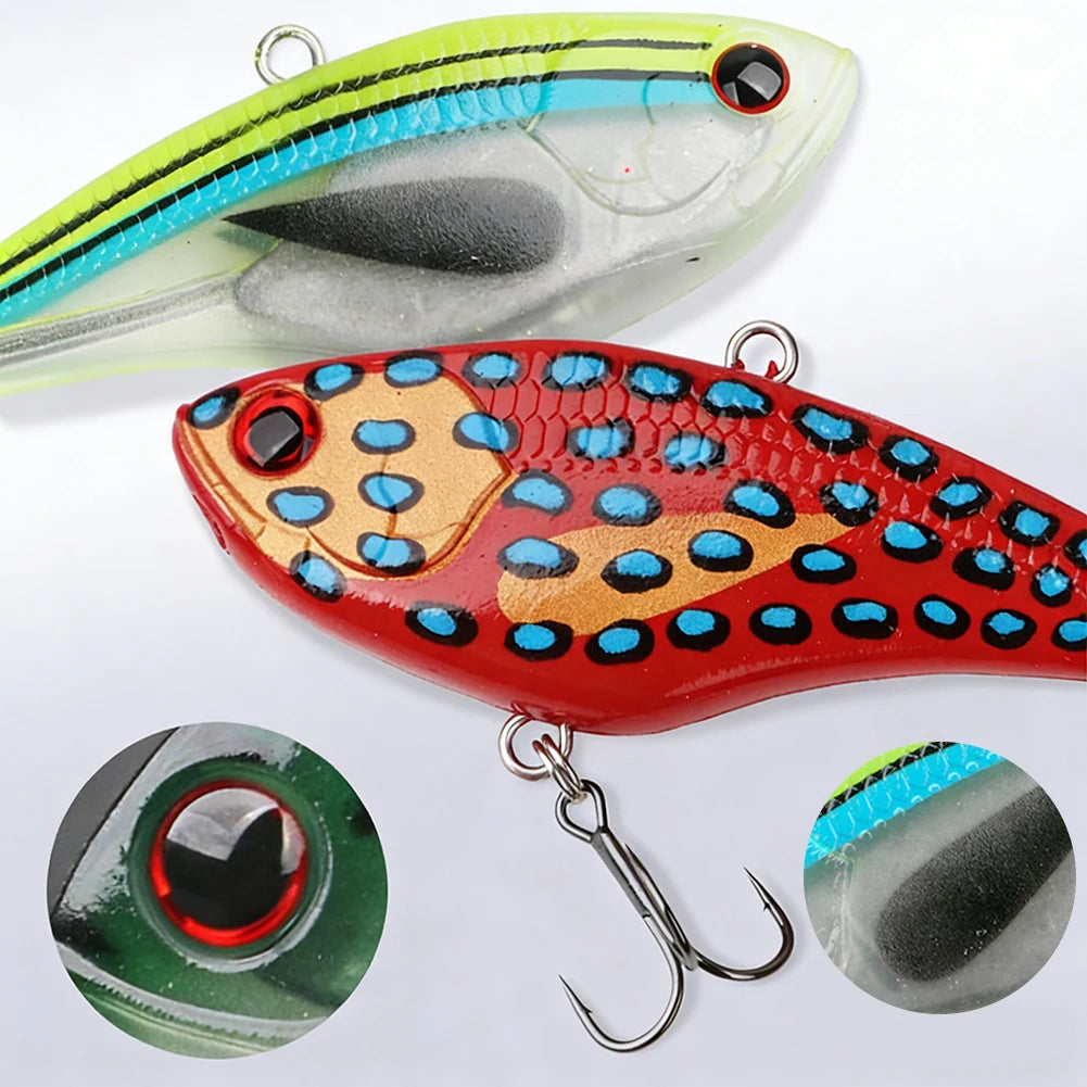 60g Paddle Tail VIB Soft Lure | 13cm Long Casting Leadhead Swimbait