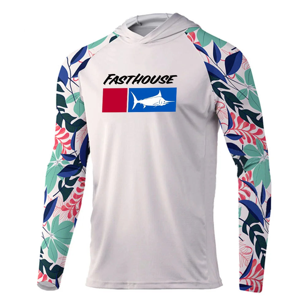 UPF 50+ Australian Summer Fishing Hoodie | Sun Safe Quick-Dry Long Sleeve Shirt