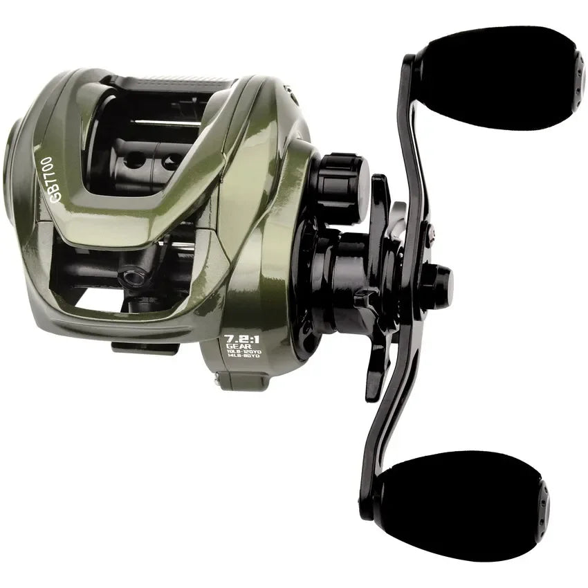 Baitcaster Reel | 7.2:1 High-Speed Gear Ratio | 8–10KG Max Drag | Lightweight Lure Casting Reel