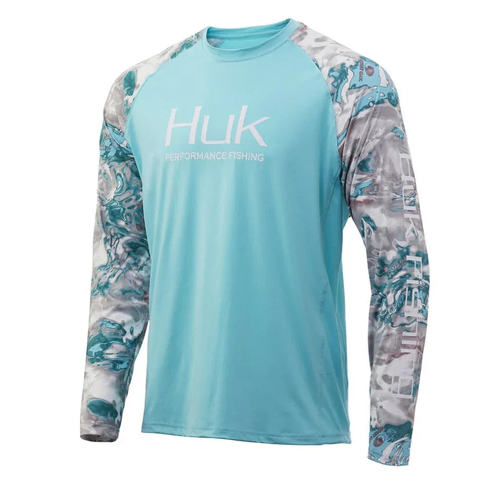 HUK Men’s Performance Fishing Shirt UPF50+ | Breathable Long Sleeve Hoodie