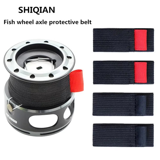 SHIQIAN Spinning Reel Spool Protector Set | 4-Piece Elastic Line Cover (S–LL)