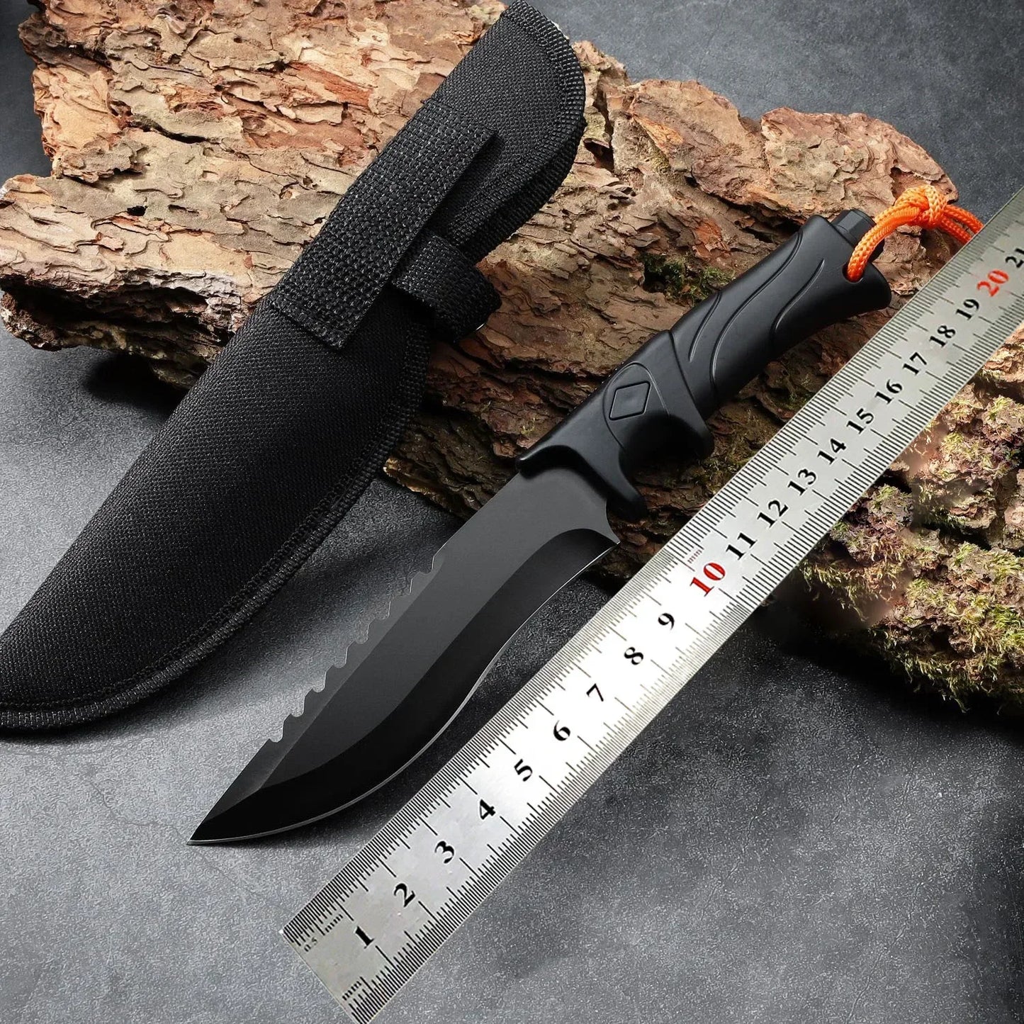 Fixed Blade Knife | 3Cr13 Stainless Steel | ABS Handle | Includes Nylon Sheath