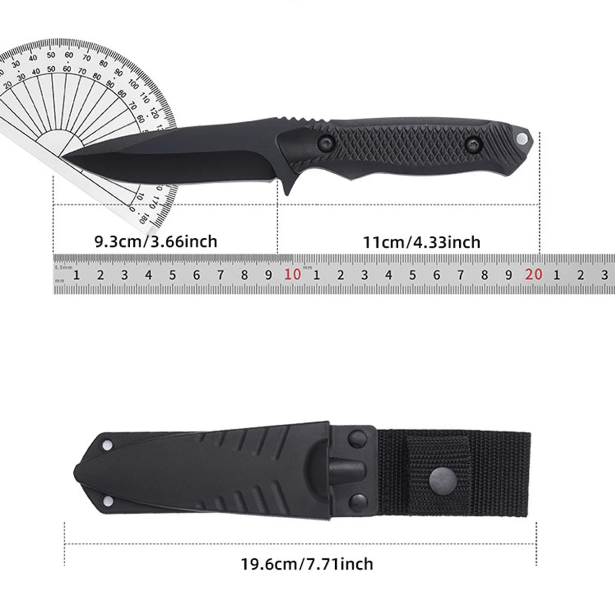 Black Blade Utility Knife | Stainless Steel Blade | 20.3cm Overall Length