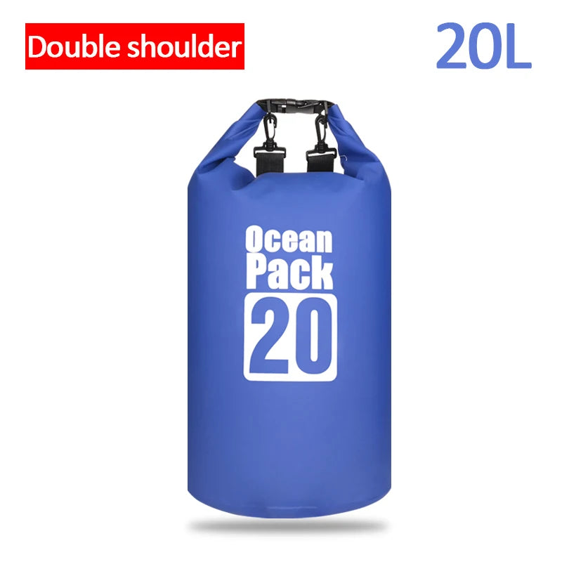 Waterproof Floating Dry Bag | 2L–30L | 500D | Fishing, Boating & Swimming