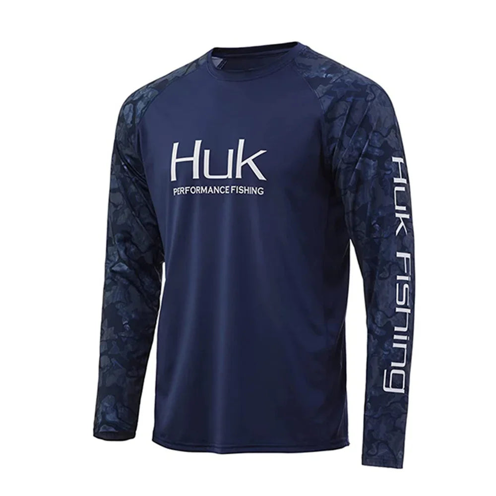 HUK Men’s Performance Fishing Shirt UPF50+ | Breathable Long Sleeve Hoodie