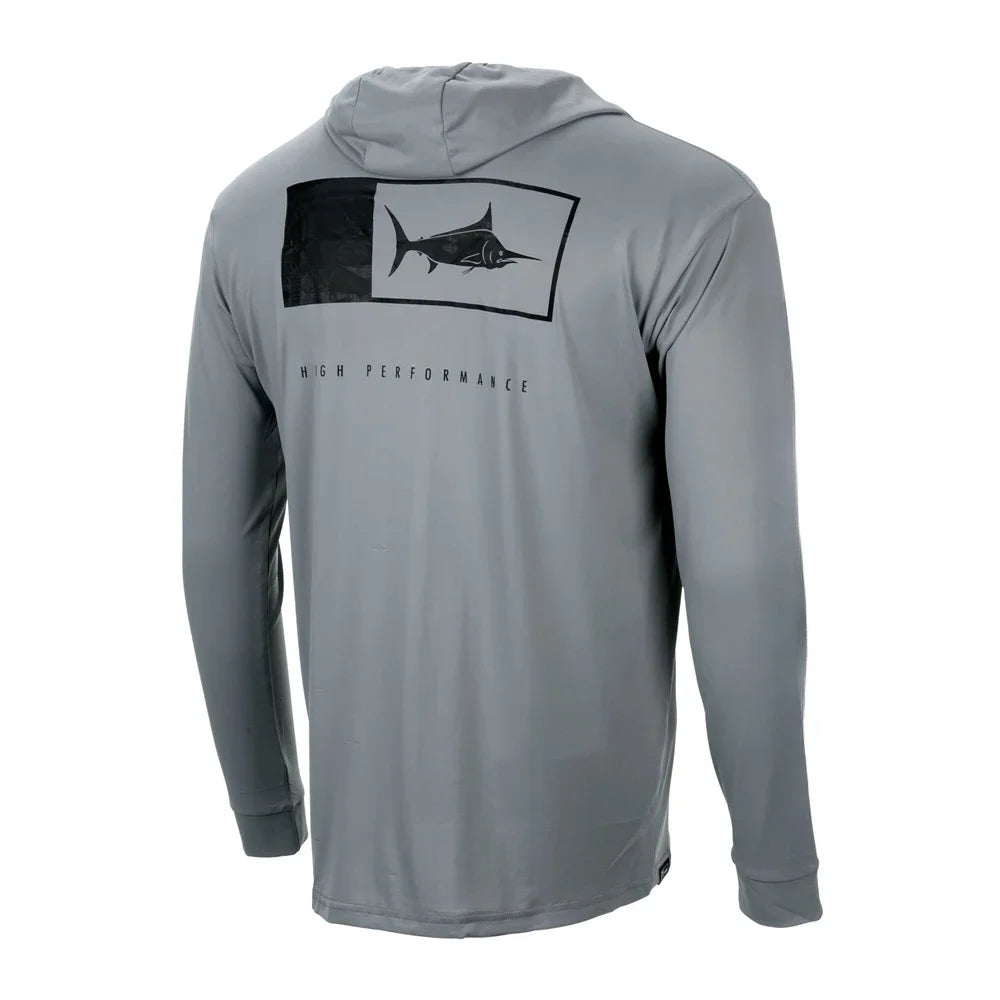 Men’s UPF50+ Fishing Hoodie | Long Sleeve Sun Protection Shirt | Breathable Summer Angling Wear