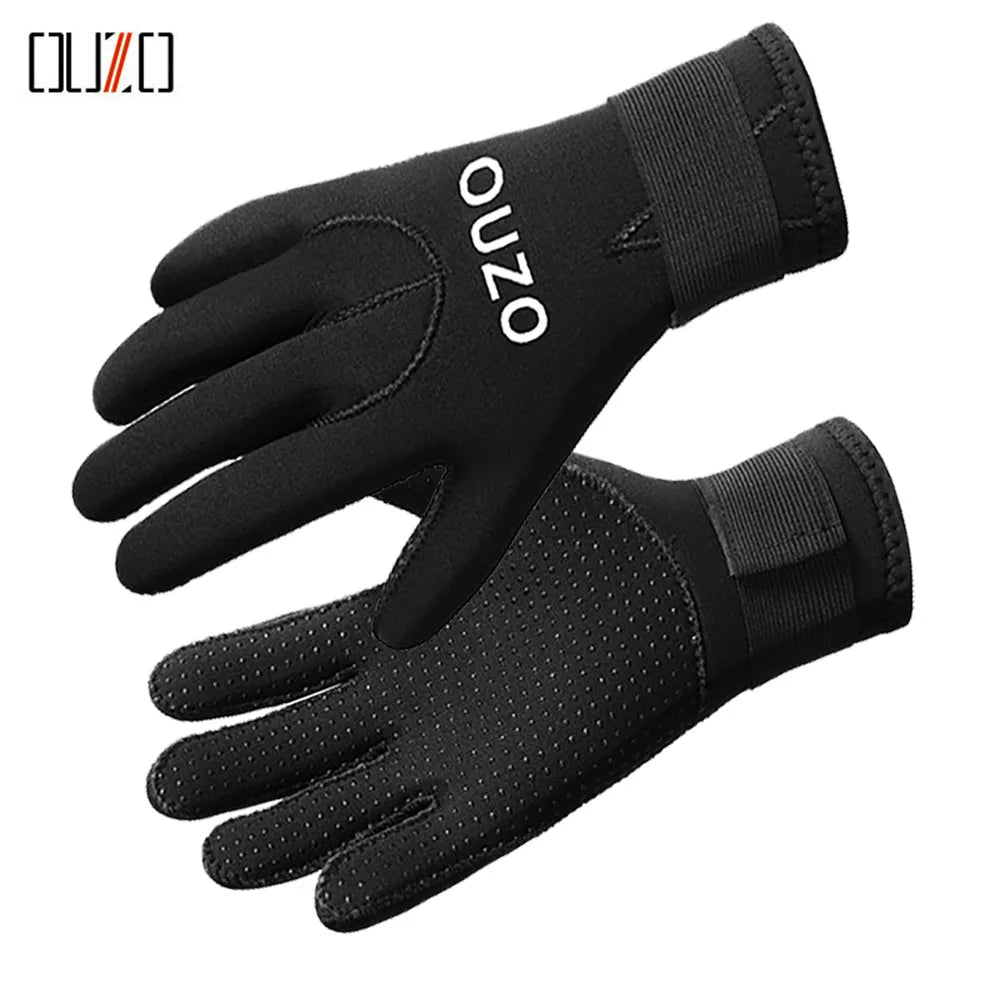 3mm Neoprene Diving Gloves – Warm, Anti-Slip & Waterproof for Fishing, Diving & Water Sports