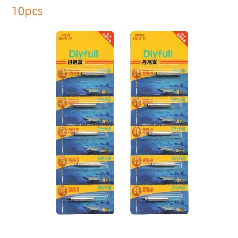 CR322 Luminous Batteries for Fishing Floats | 5–50pcs | Night Fishing Accessories