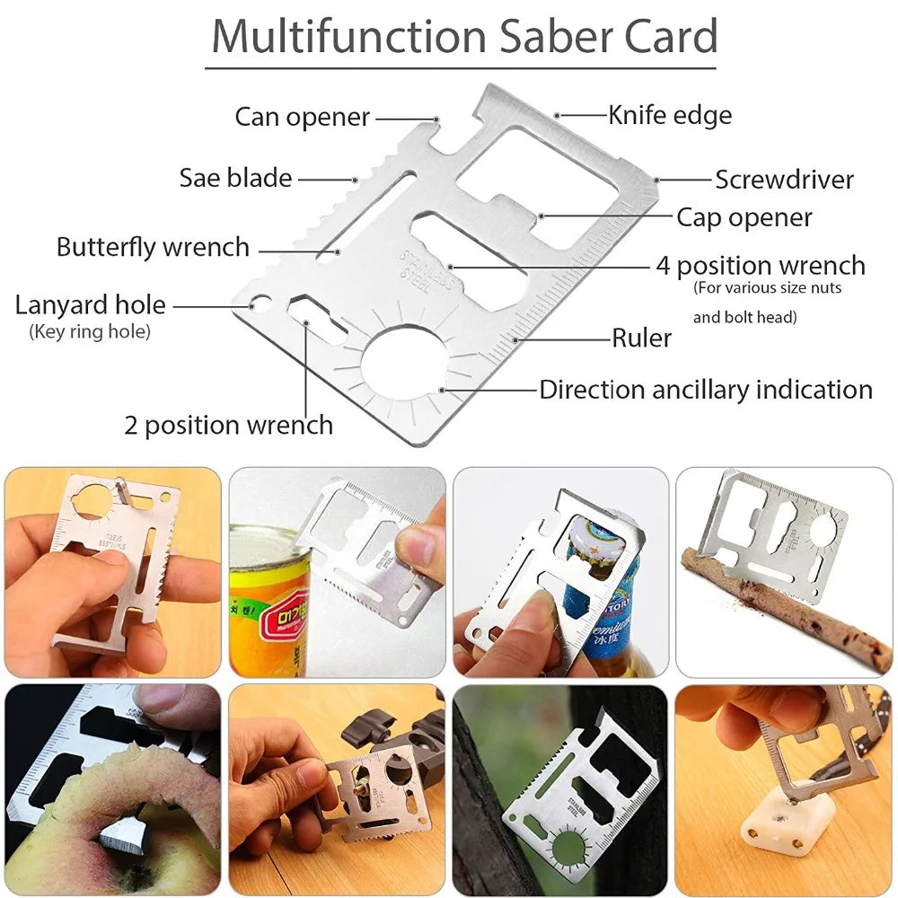 Emergency Survival Kit | Multi-Function First Aid & Outdoor Preparedness Set for Camping & Hiking