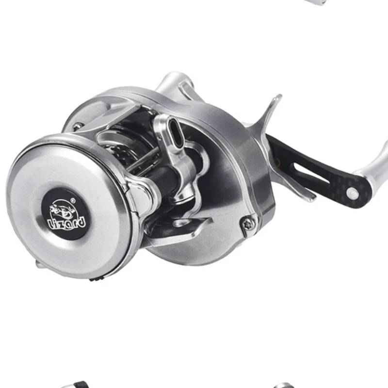 Lizard Fishing BOKI Micro Drum Baitcaster | 118g | 7.6:1 High Speed | Carbon Body | Shallow Spool