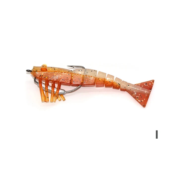 TAKEDO LIVE SHRIMP LV01A Soft Lure | 90mm / 120mm Realistic Prawn Bait | TPR Shrimp Lure