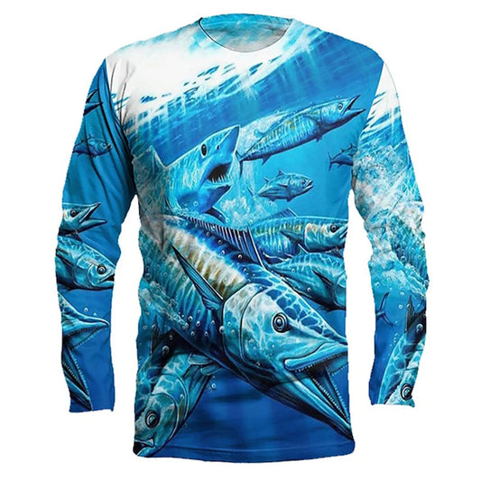 Men’s UPF50+ Fishing shirt| UV Protection & Moisture-Wicking Shirt