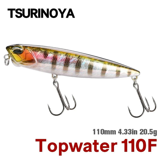TSURINOYA DW58 Topwater Pencil Lure | 110mm 20.5g Floating Walk-the-Dog Stickbait