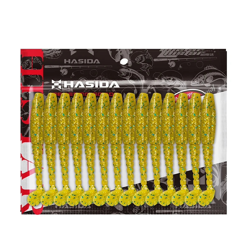 HISTAR T-Tail Soft Plastic Paddle Tail Shads | High Elasticity Silicone Fishing Lures