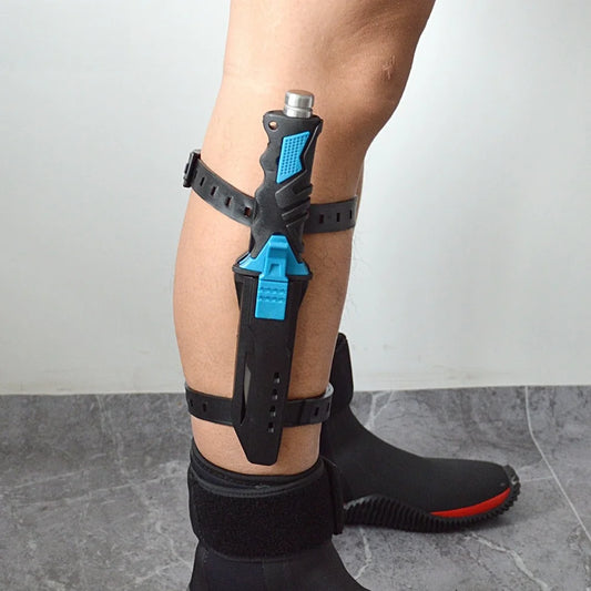 Dive Rescue Knife | Stainless Steel Fixed Blade | Leg Strap Mount