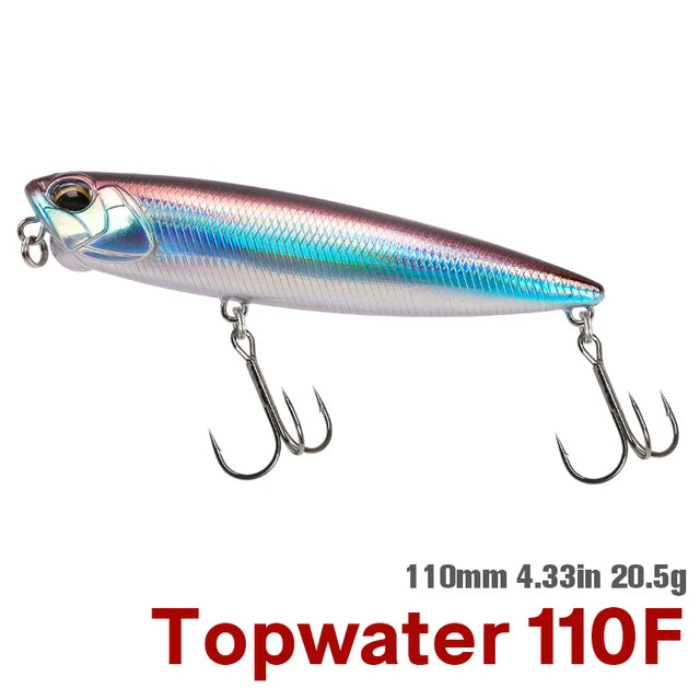 TSURINOYA DW58 Topwater Pencil Lure | 110mm 20.5g Floating Walk-the-Dog Stickbait