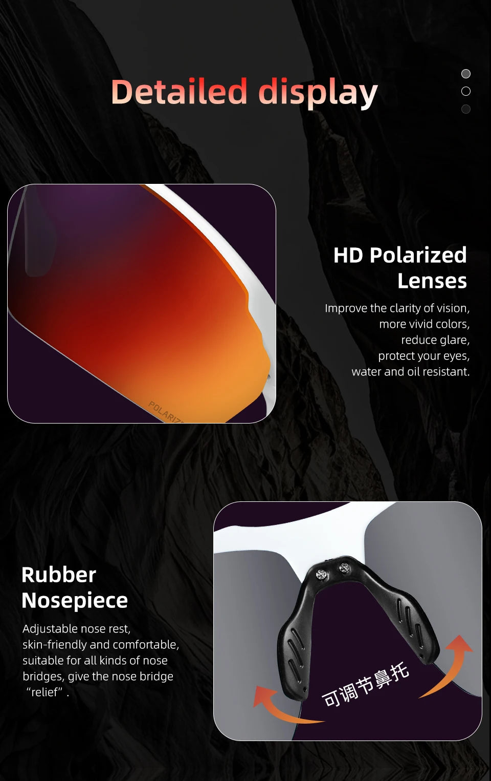 Vozapow Polarized Sports Sunglasses | UV400 Cycling, Fishing & Outdoor Eyewear
