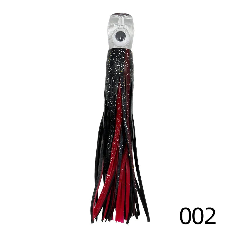 Squid Skirt Trolling Lure – 16 cm & 25 cm Offshore Game Lure (6 Colours, 150 cm Line)