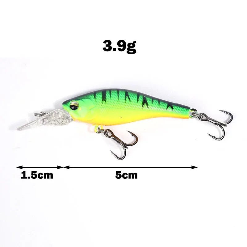 OUTKIT Slow Sinking Minnow | 50mm 3.9g | Finesse Hardbody Lure