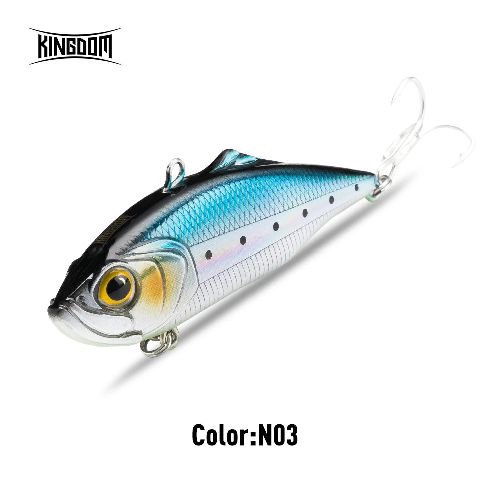 Kingdom Sinking VIB Lure | 10.9g–27.2g Vibration Blade Bait | Long Cast Hard Lure