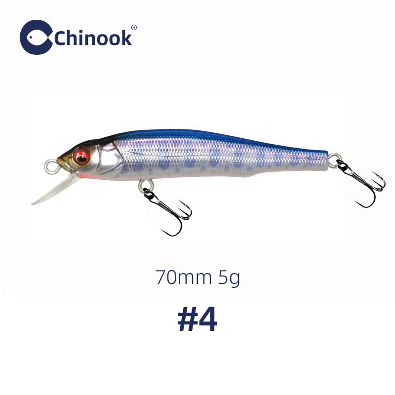 Chinook GH70 Minnow Lure | 70mm 5g Sinking / Suspending Hardbody
