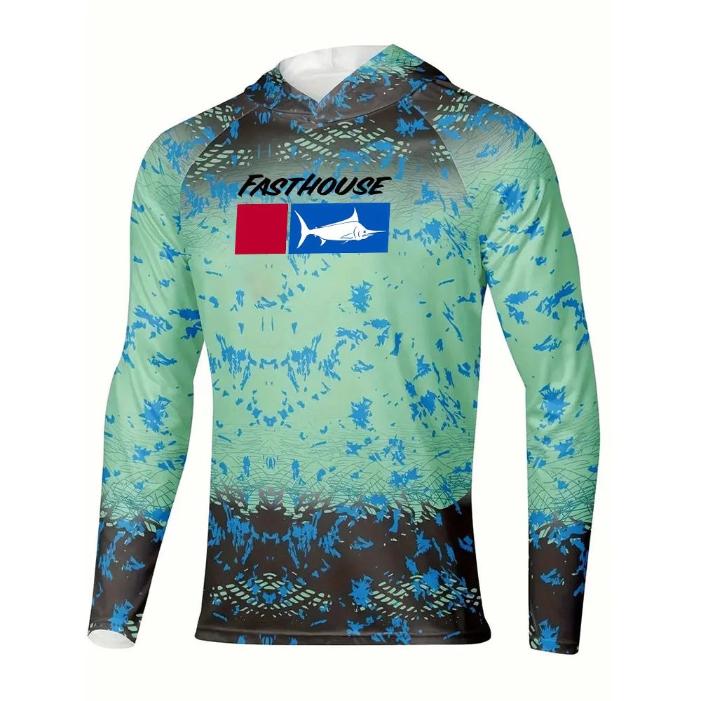 UPF 50+ Australian Summer Fishing Hoodie | Sun Safe Quick-Dry Long Sleeve Shirt
