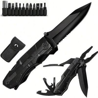 Multi-Function Folding Tool | Pliers, Screwdriver Bits & Utility Tool