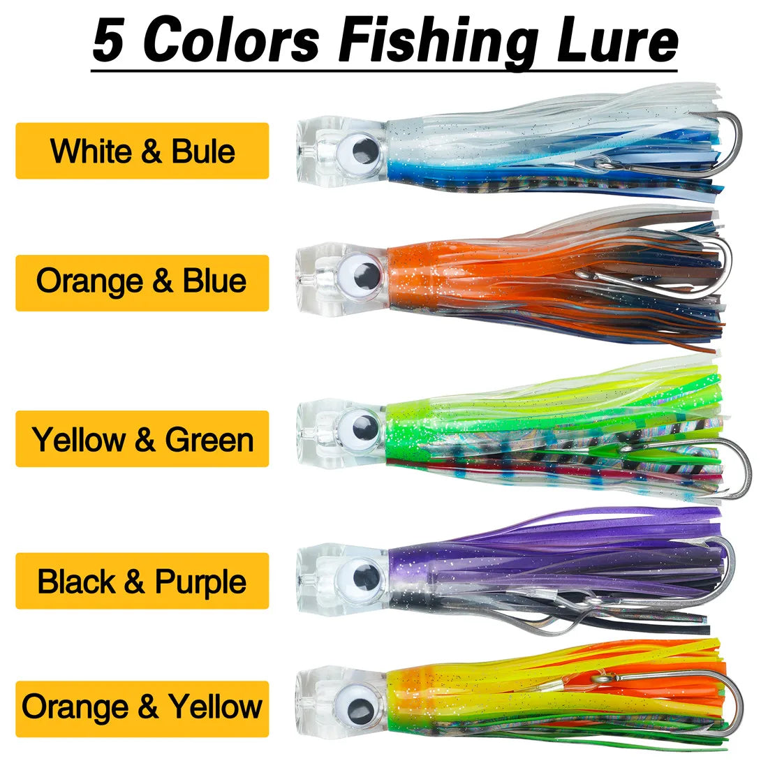 1-Piece Big Game Octopus Skirt Lure | Marlin & Tuna Trolling Skirt | Saltwater Deep Sea Bait