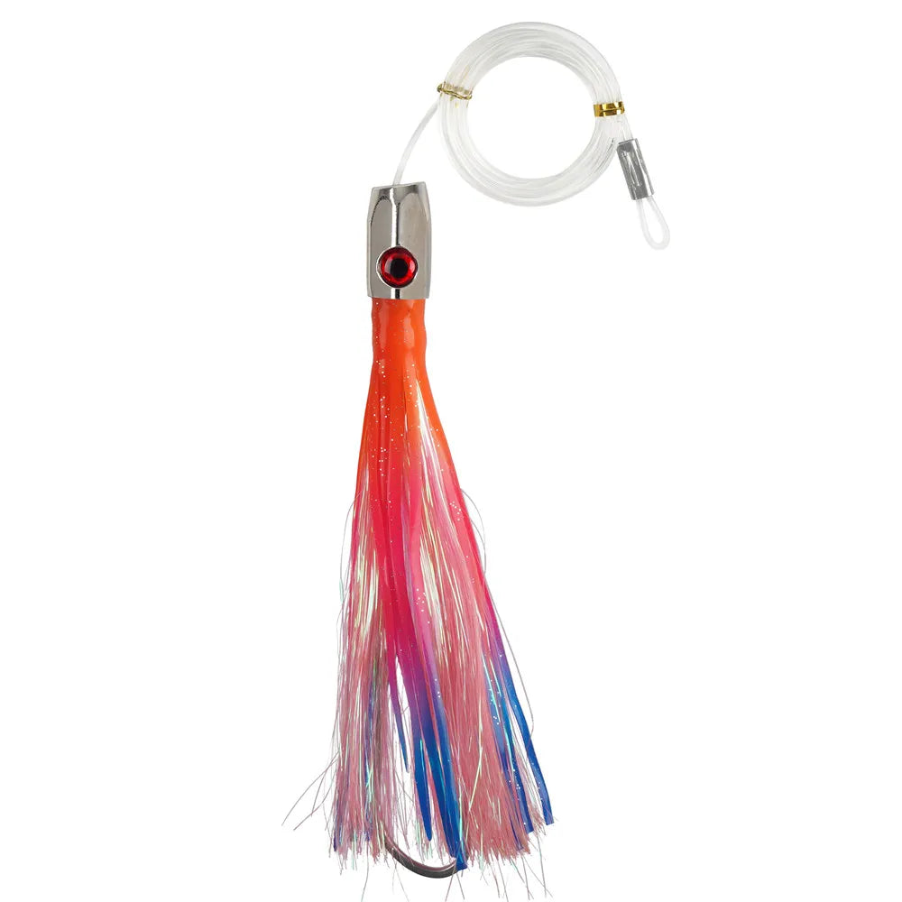 90g Skirted Trolling Jig Head Lure | Big Game Octopus Skirt | Offshore Marlin & Tuna Lure