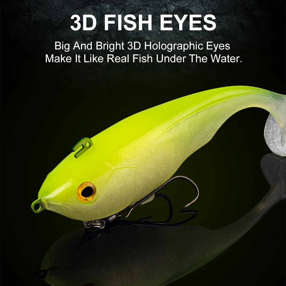 Kingdom Tsunami Soft Swimbait | 170mm 55g Sinking T-Tail Soft Plastic Lure