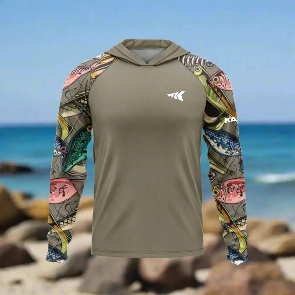 Quick-Dry Hooded Fishing Wear | Lightweight UPF50+ Outdoor Shirt