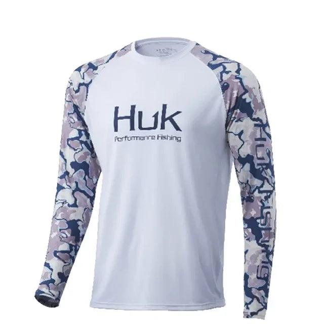 HUK Men’s Performance Fishing Shirt UPF50+ | Breathable Long Sleeve Hoodie