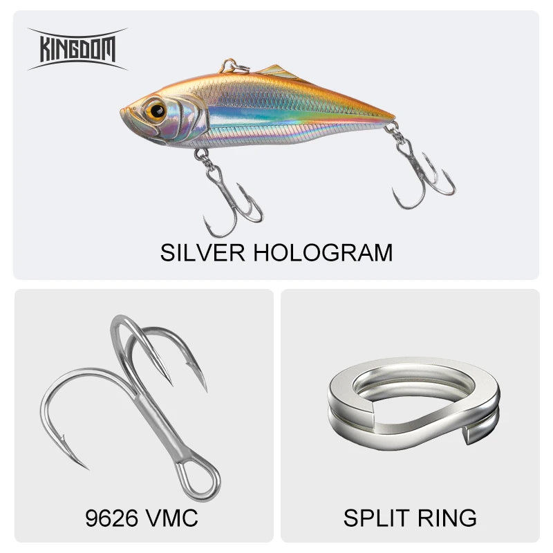 Kingdom Sinking VIB Lure | 10.9g–27.2g Vibration Blade Bait | Long Cast Hard Lure