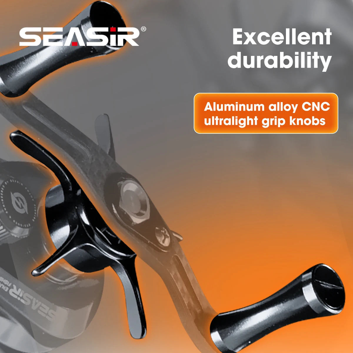 SEASIR Round Pro BFS Baitcasting Reel | 7.6:1 Ultralight Carbon Reel | 5kg Drag | 119g