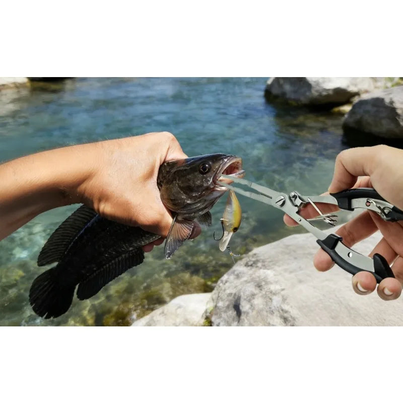 Multifunction Fishing Pliers | 21cm Long Nose Hook Remover | Stainless Steel Fishing Tool