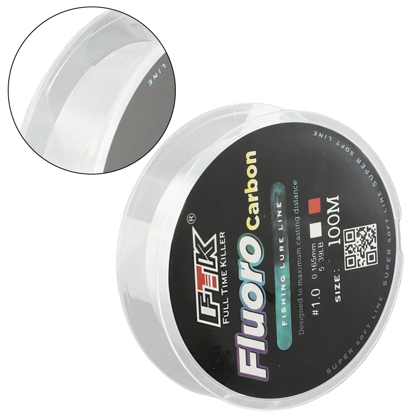 ZTTO Fluorocarbon Sinking Leader Line – 100 m Invisible Tough Leader (High Strength & Abrasion Resistant)