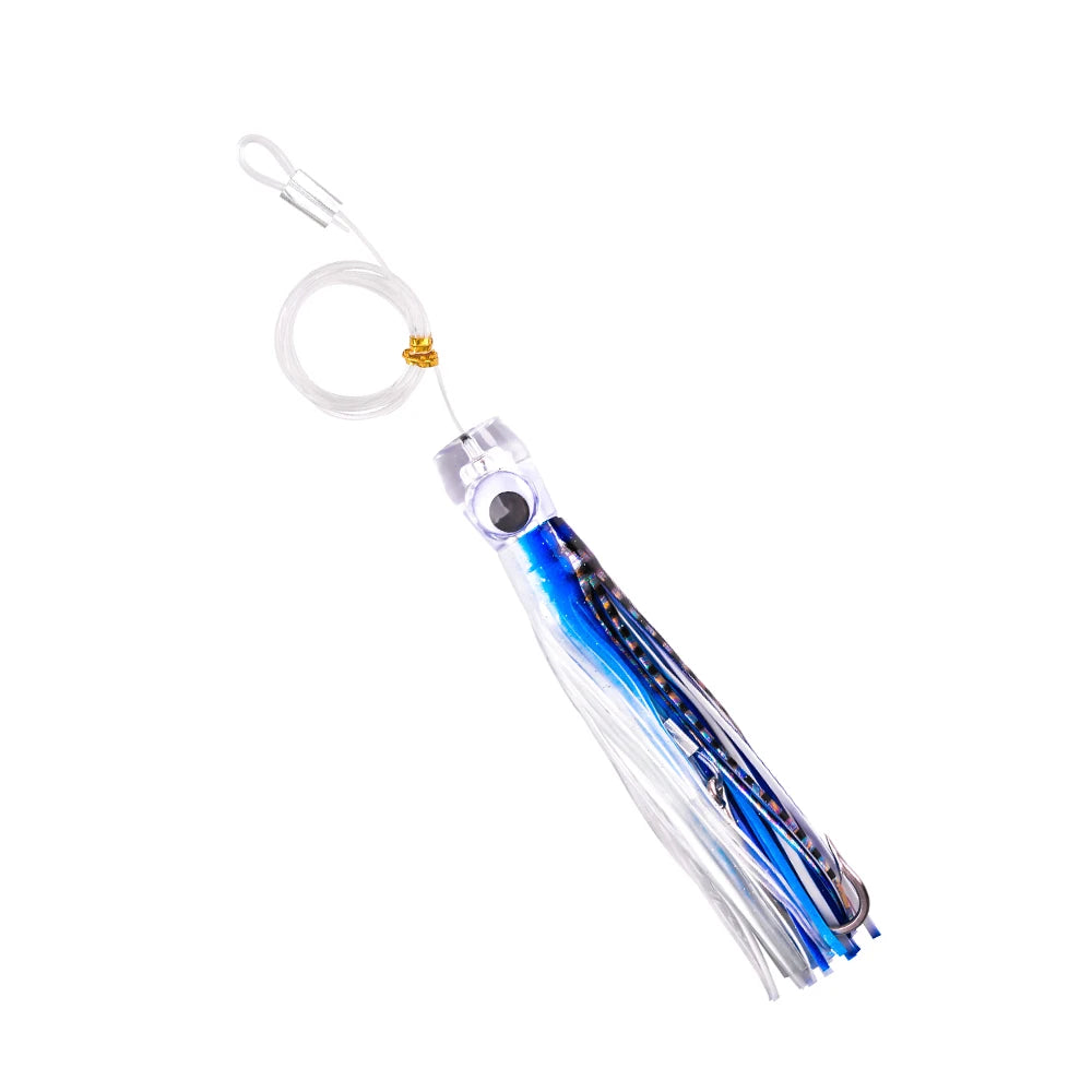 Trolling Skirt Tuna Lures (5-Pack) | Rigged Big Game Saltwater Lures